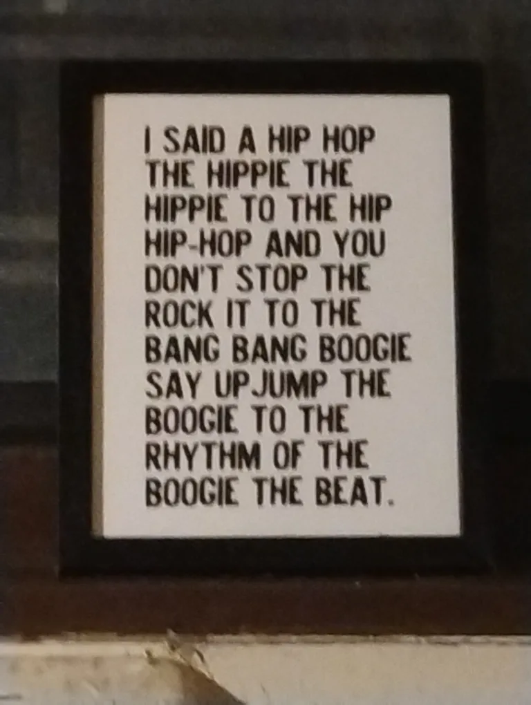 Framed Hip Hop Lyric Print thumbnail