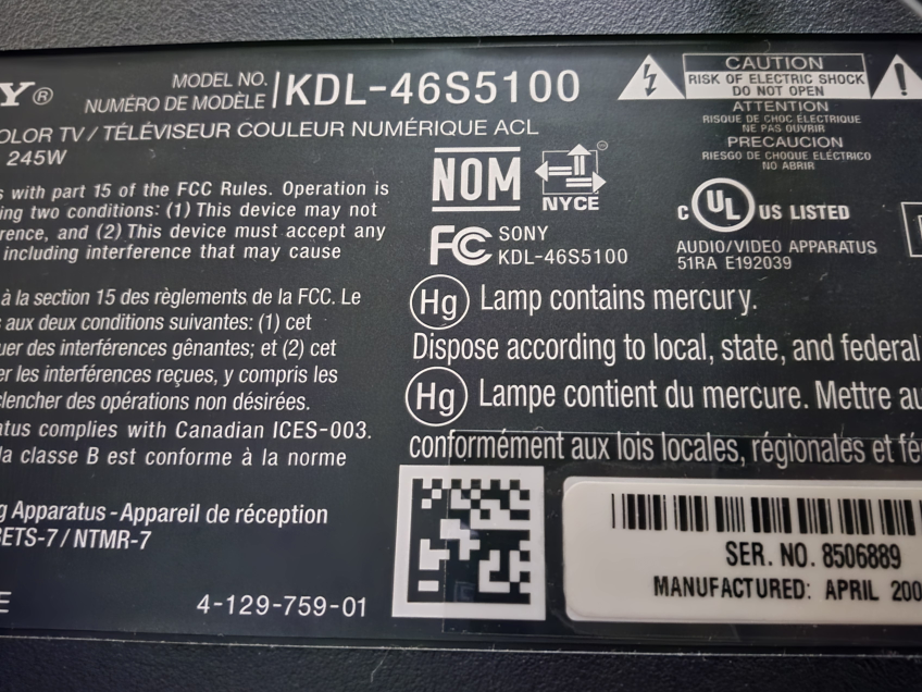 Sony BRAVIA KDL-46S5100 46" LCD TV - photo 5