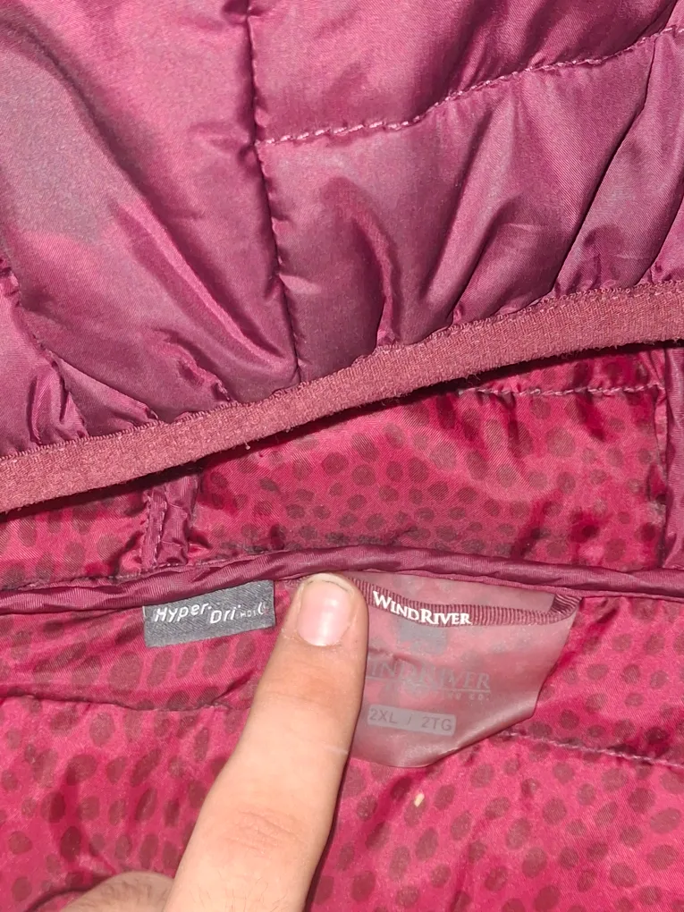 Wind River 2XL Burgundy Puffer Jacket image indicator(2)