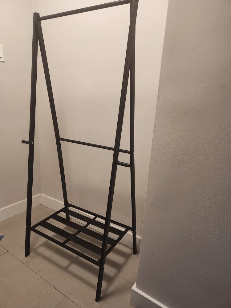 Black Metal Clothes Rack thumbnail