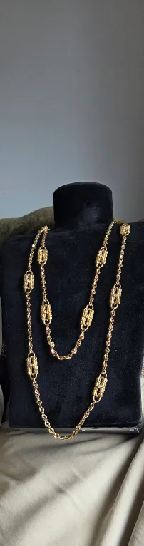 Vintage JBK Gold Tone Chain Necklace thumbnail