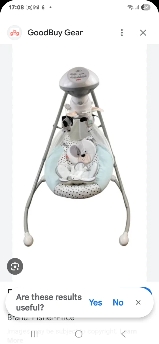 Fisher-Price Dots & Spots Puppy Cradle 'n Swing thumbnail