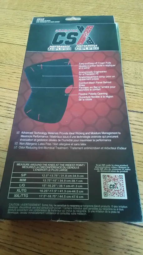 Champion CSX Knee Sleeve, Size M image indicator(2)