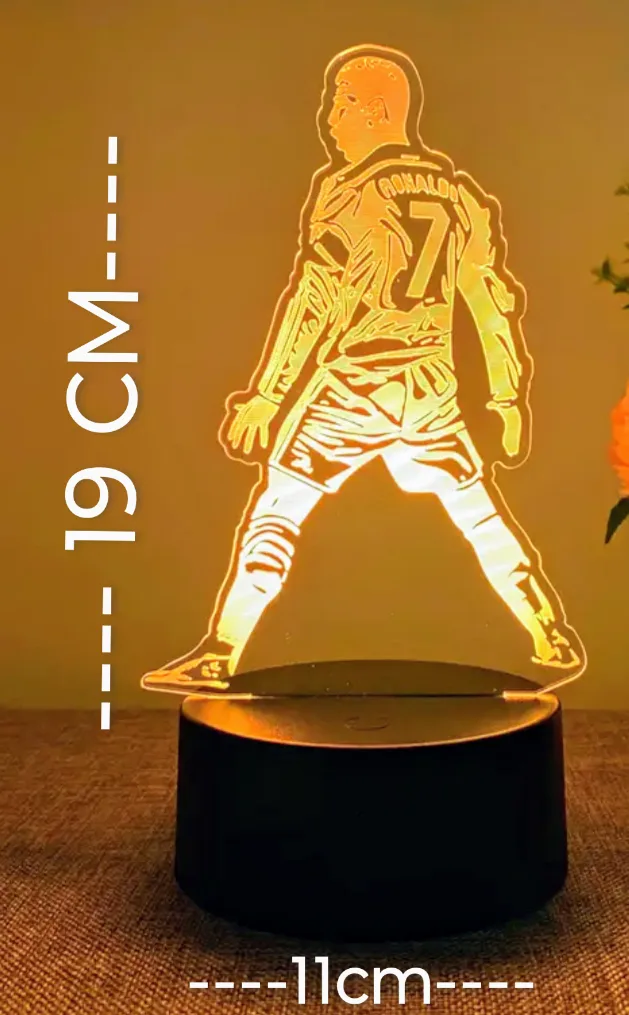 Brand new Ronaldo CR7 3D lamp- Orange thumbnail