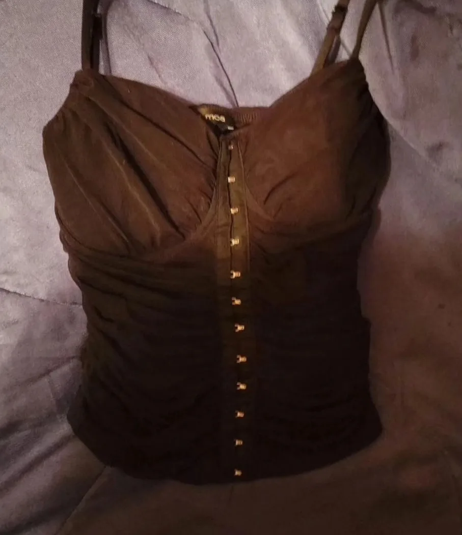 Moa Moa Black Corset Top thumbnail