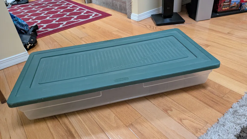 Rubbermaid Under Bed Storage Container - Green thumbnail