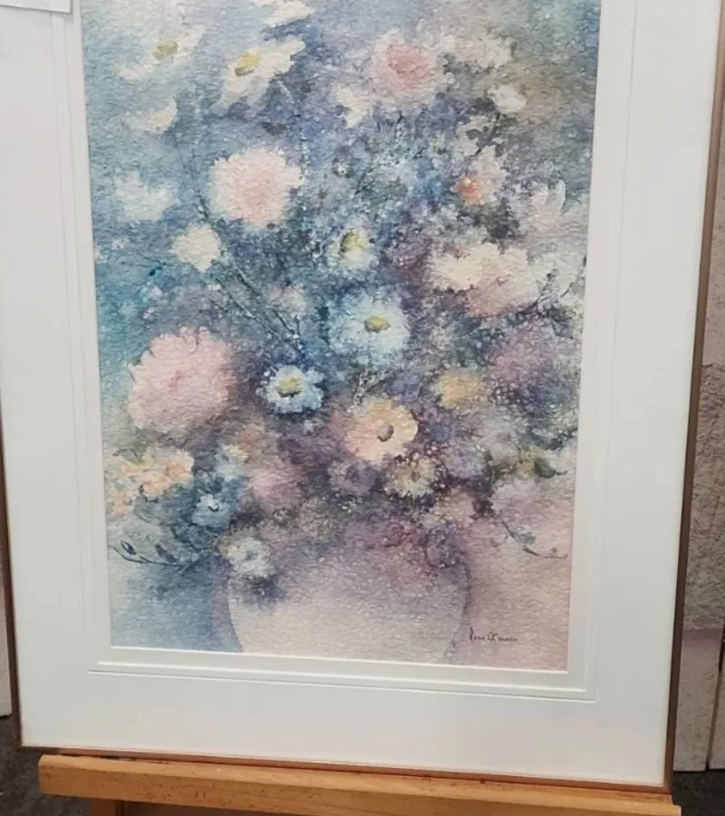 Beautiful Signed Floral Watercolour by Rene O'Connor image indicator(2)