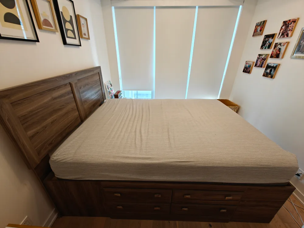 Queen Size Bed Frame with Headboard thumbnail