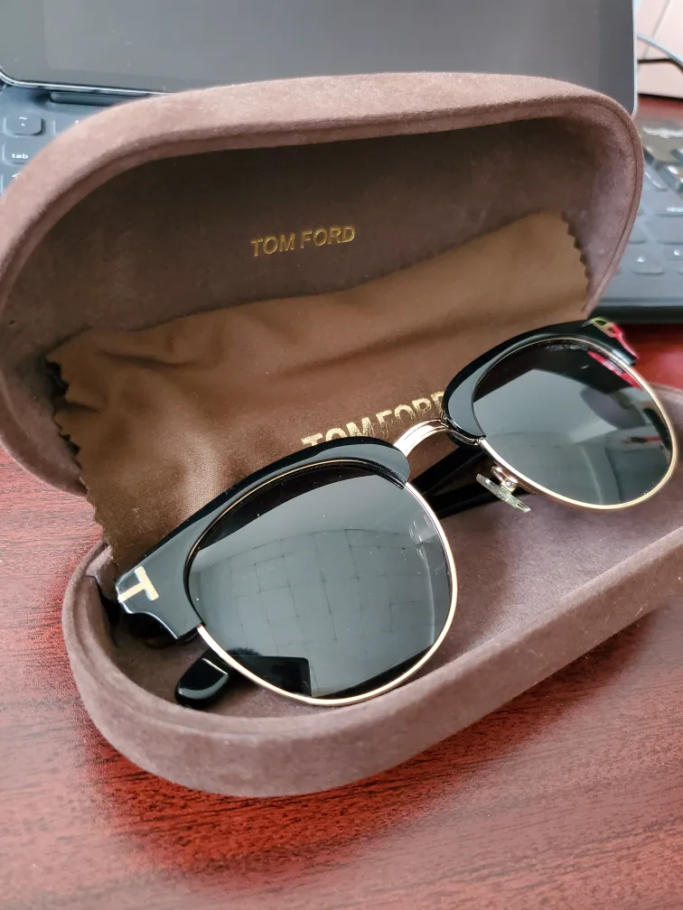 Tom Ford Henry TF248 Black/Gold Polarized Sunglasses thumbnail