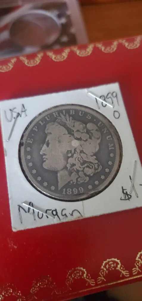 1899 Morgan Silver Dollar Coin thumbnail