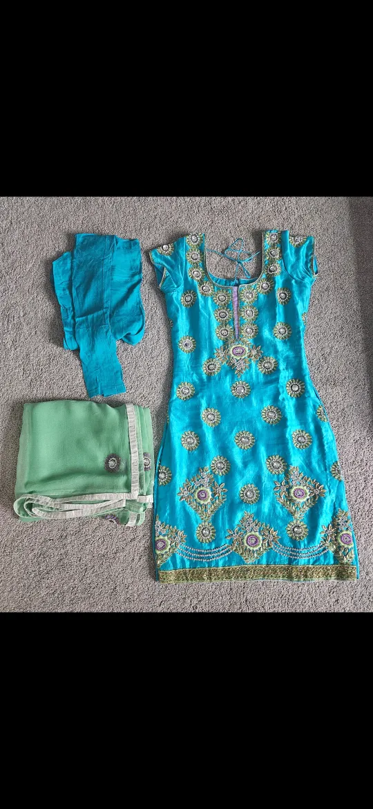 Women 3 pc pajami suit xs thumbnail