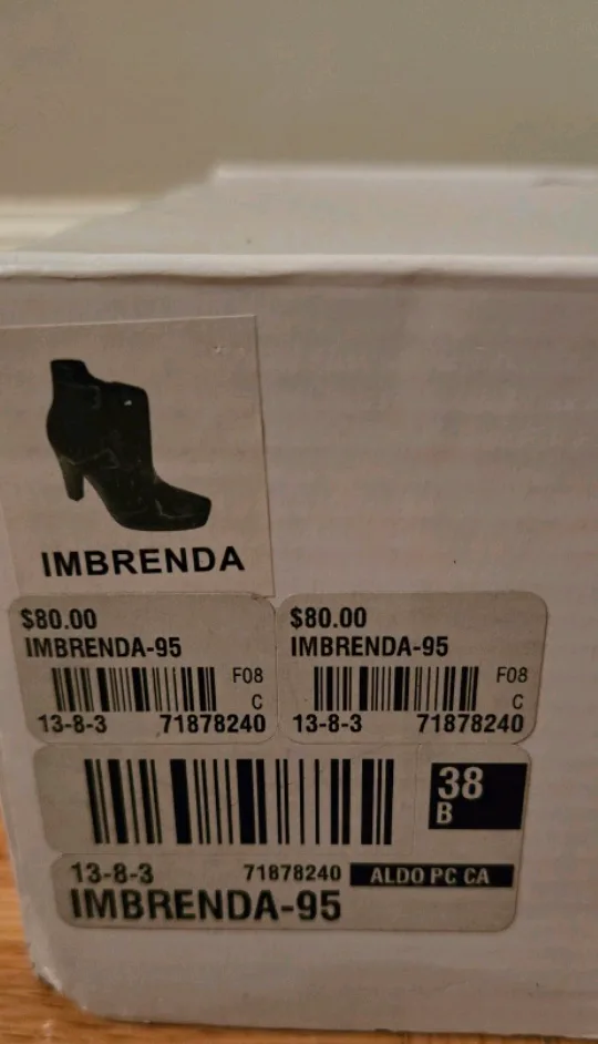Aldo Imbrenda Black Ankle Boots - Size 8 image indicator(6)