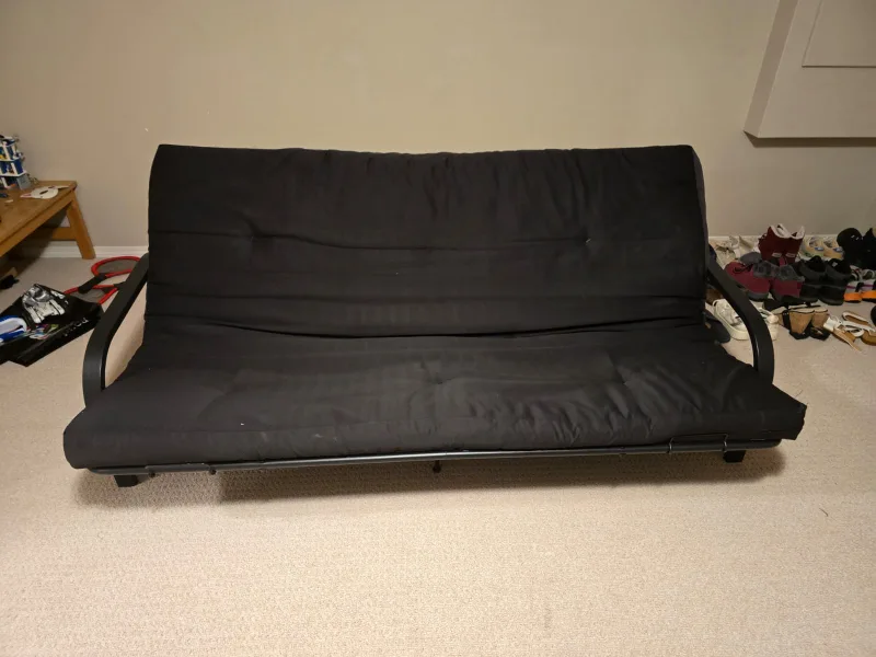 Black Futon Frame & Mattress thumbnail