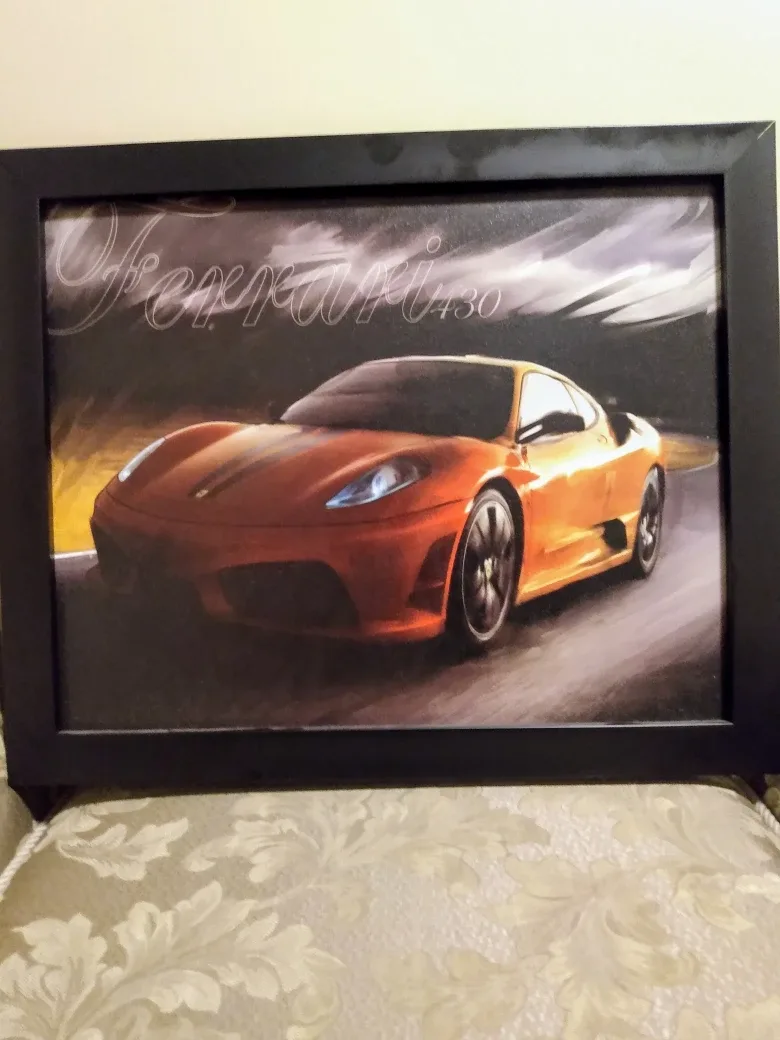 Eligant Large Canvas Ferrari 430 Framed Print image indicator(3)