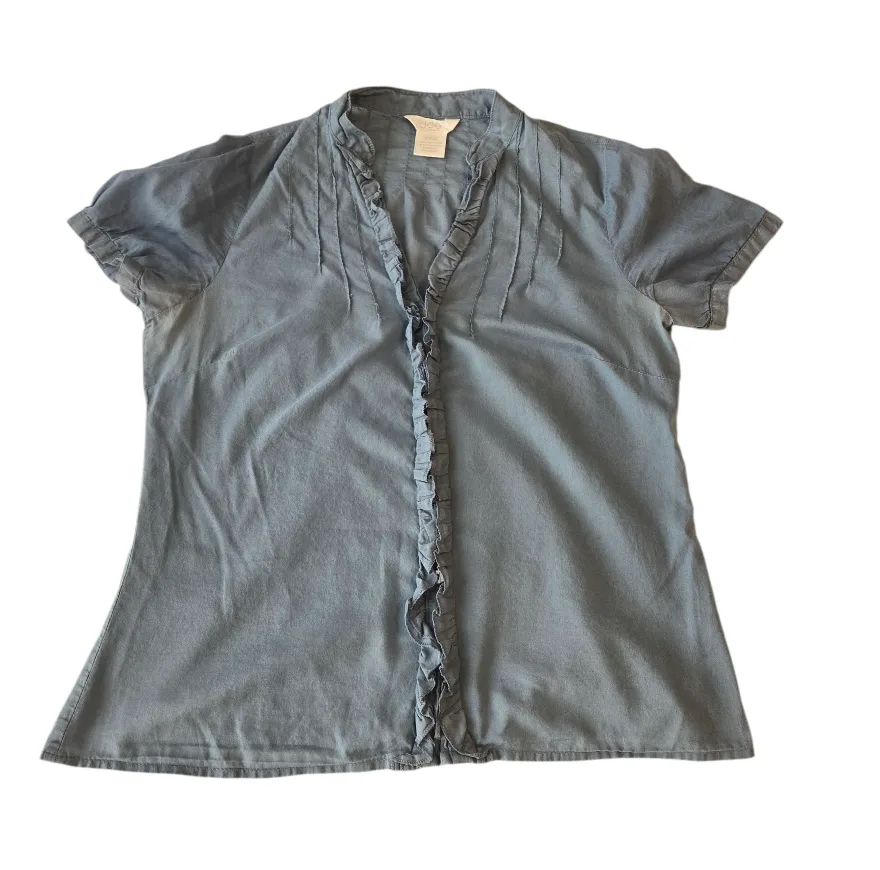 Joe Fresh Blue Blouse XS thumbnail