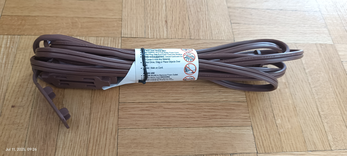Dollarama - Brown Extension Cord - photo 2