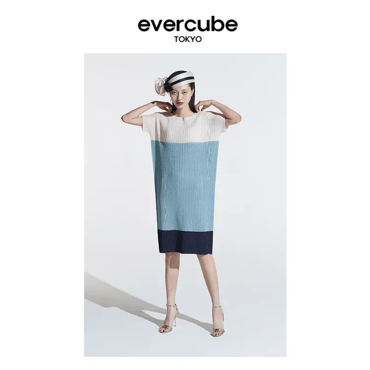 New~Evercube Pleated Made n/Japan Dress 🇨🇦 thumbnail