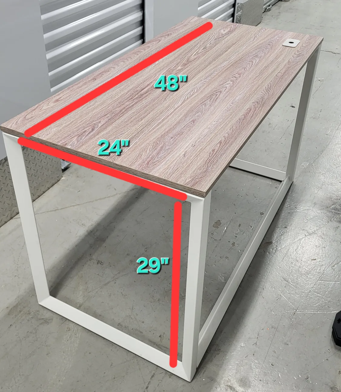 Wood Top Desk - 48" x 24" x 29" thumbnail
