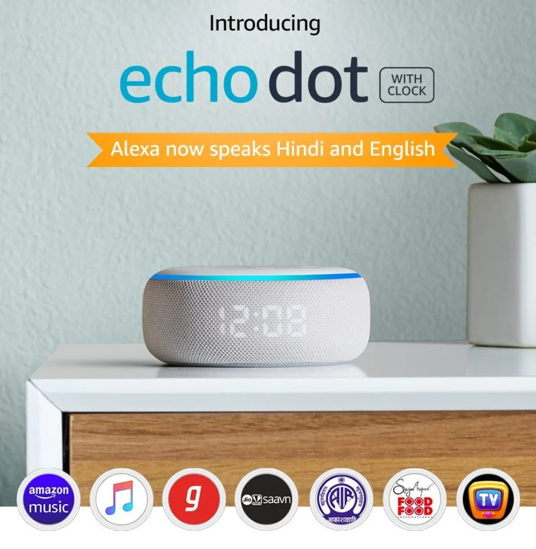 Amazon Echo Dot (3rd Gen) with Clock thumbnail