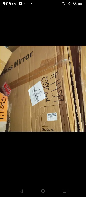 24x36" Frameless Oval Mirror image indicator(2)