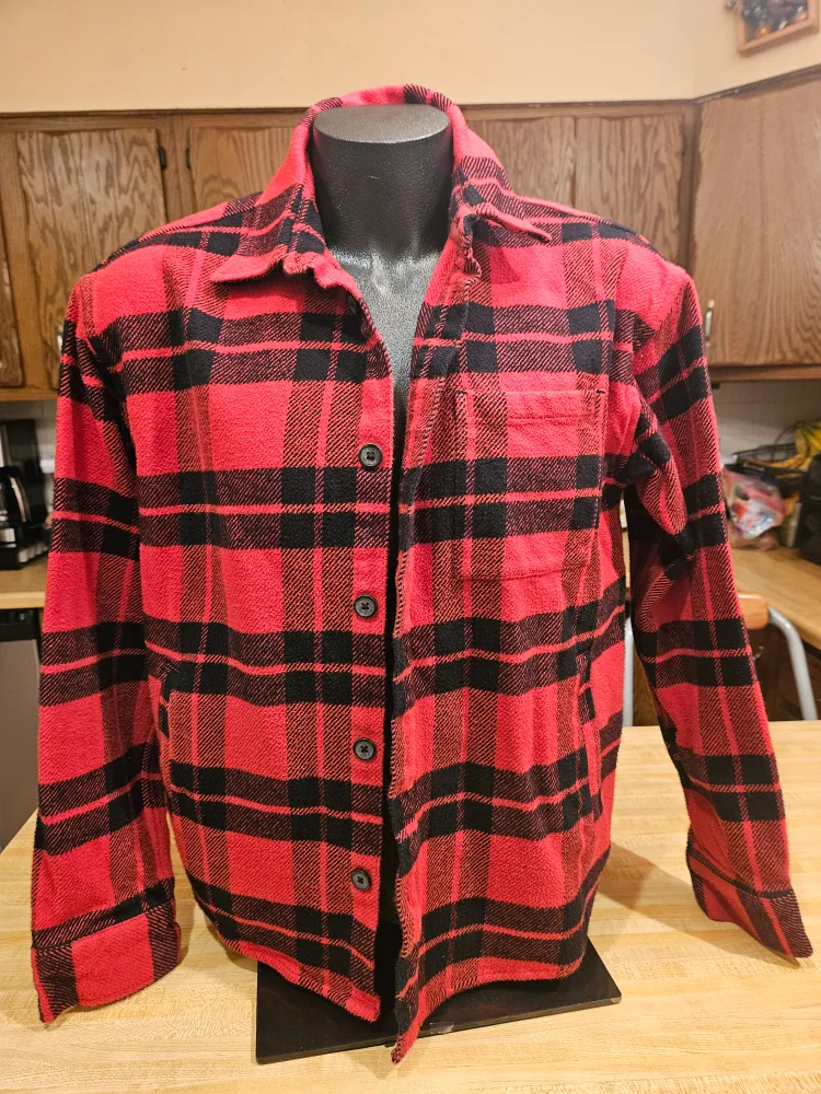 Goodfellow & Co. Red Plaid Flannel - Size L