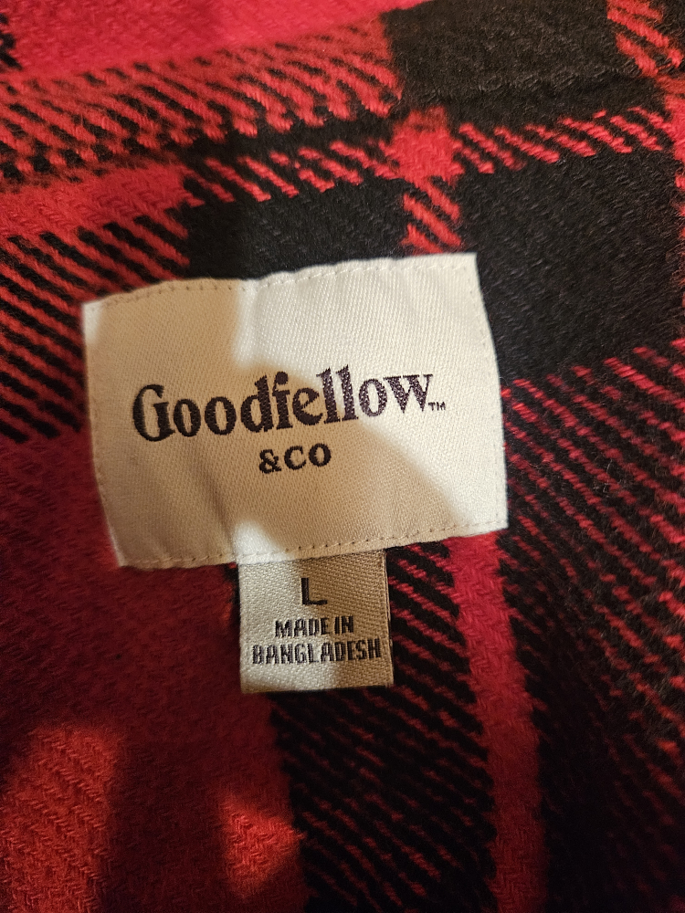 Goodfellow & Co. Red Plaid Flannel - Size L - photo 3