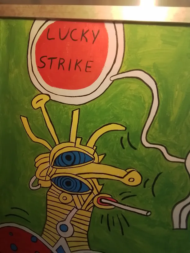 American Acrylic on Canvas Signed Keith Haring image indicator(3)