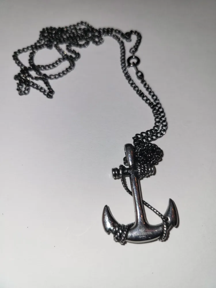 Stainless Steel Anchor Necklace thumbnail