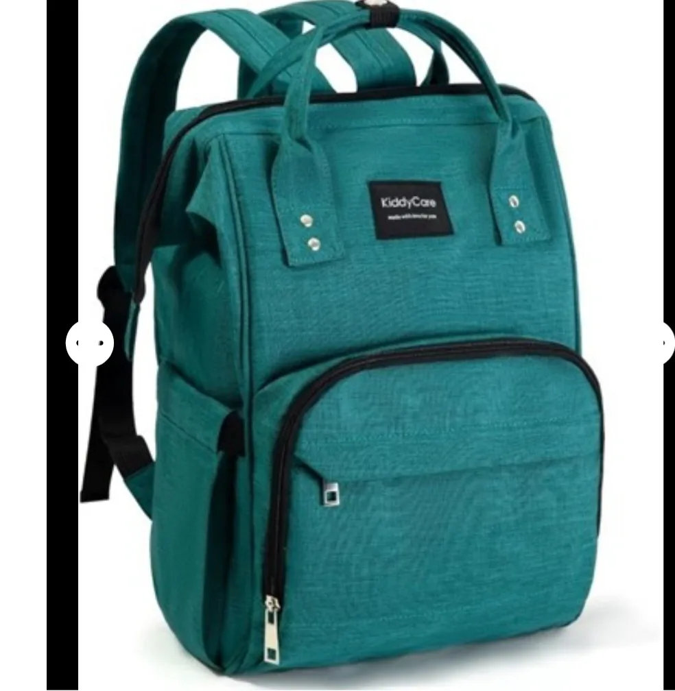 New KiddyCare Diaper Bag Backpack - Green thumbnail