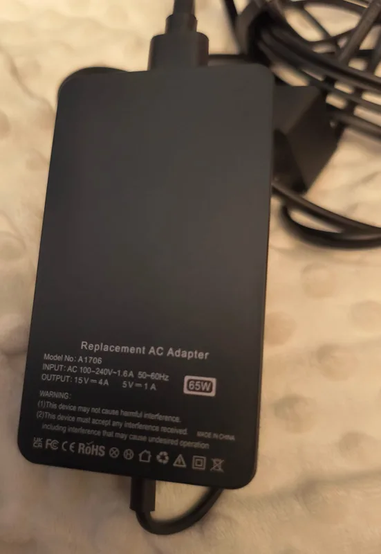 Replacement AC Adapter 65W - Like New thumbnail