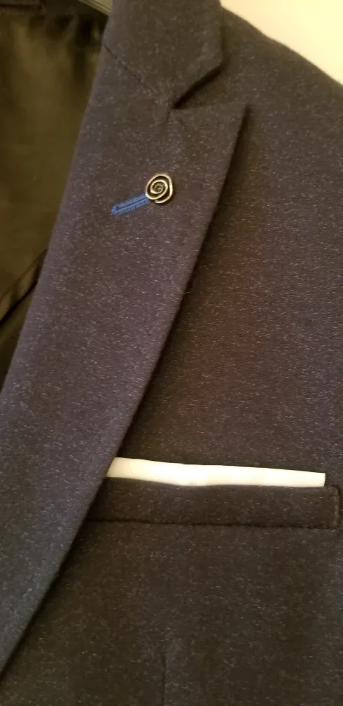 Zara Man Blue Blazer - Size 48 EUR image indicator(2)