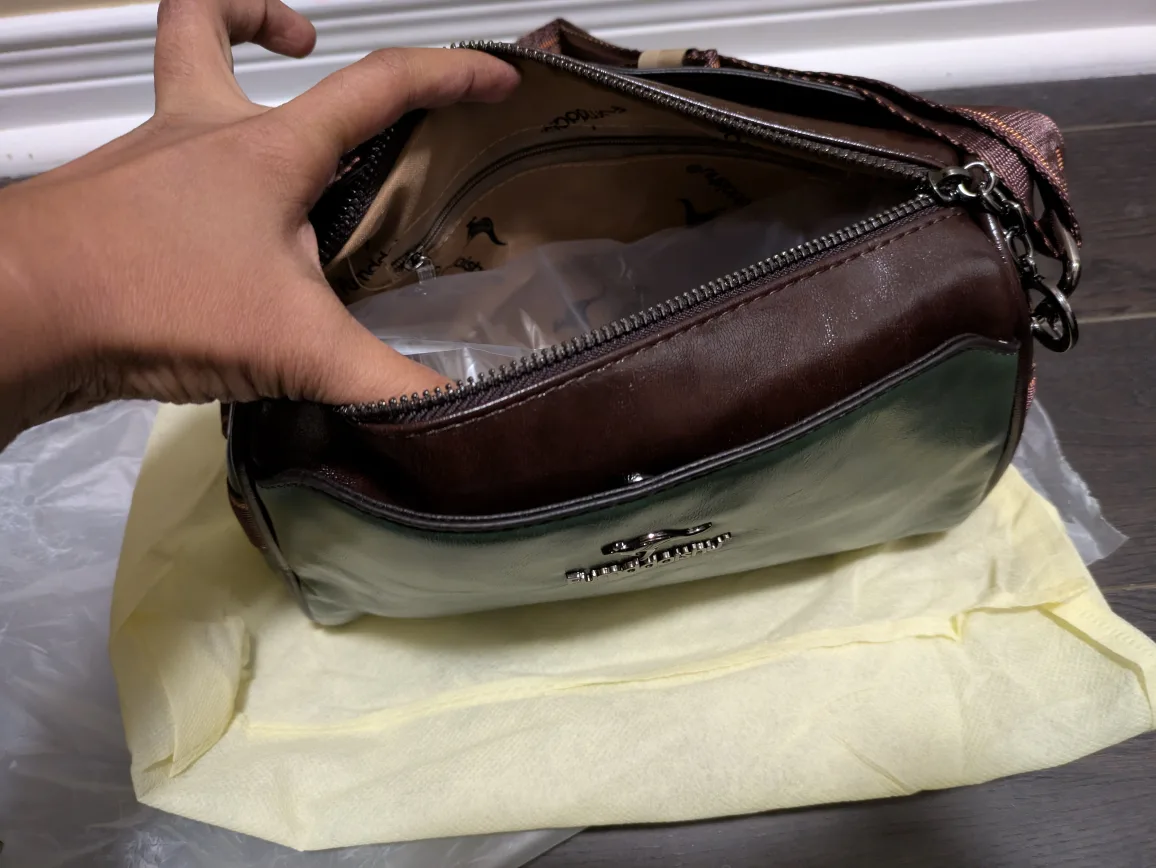 brand new green stylish women hand bag image indicator(10)