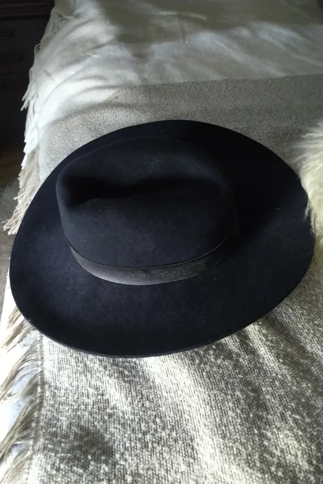 Topshop Wool Felt Hat - Black thumbnail
