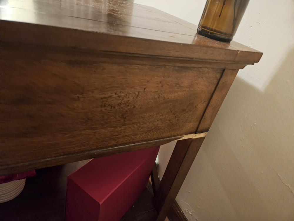 Wood Nightstand with Drawer - photo 4