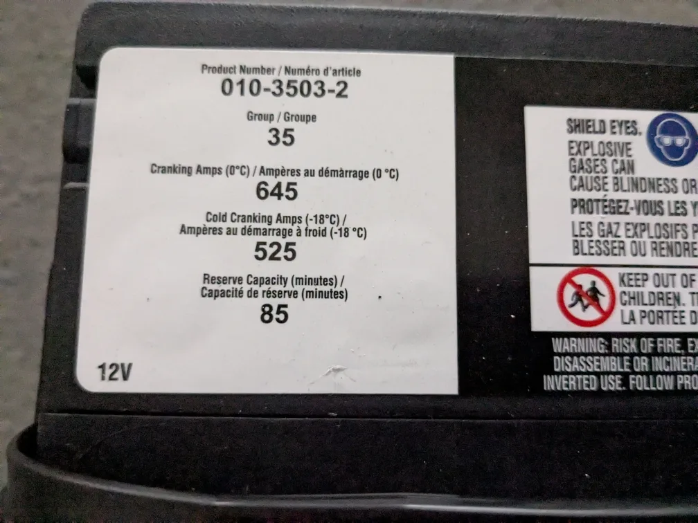 Certified Automotive Battery Group 35 - New thumbnail