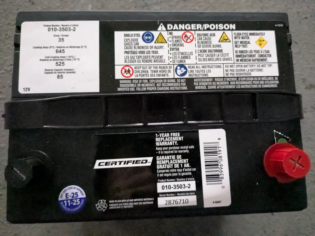 Certified Automotive Battery Group 35 - New image indicator(3)