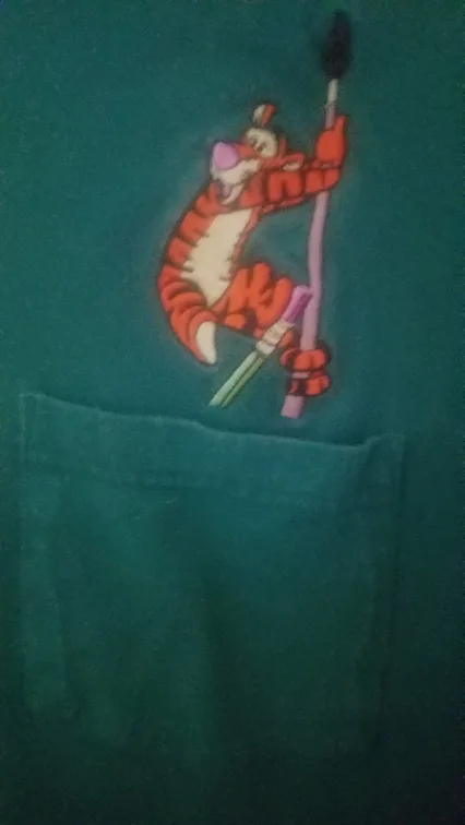 Disney Designs Tigger Green T-Shirt L/XL image indicator(2)