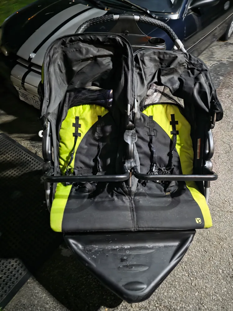 2 double strollers thumbnail