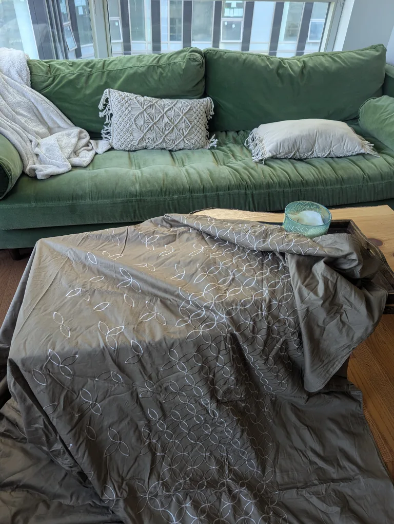 Queen Grey Duvet Cover image indicator(3)