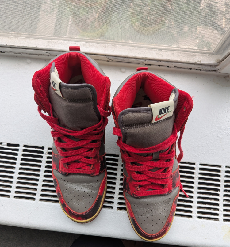 Nike Dunk High Red/Gray Sneakers
