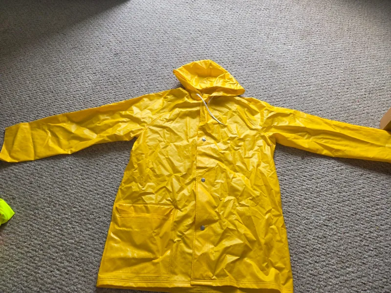 Yellow Raincoat & Pants Set size small thumbnail