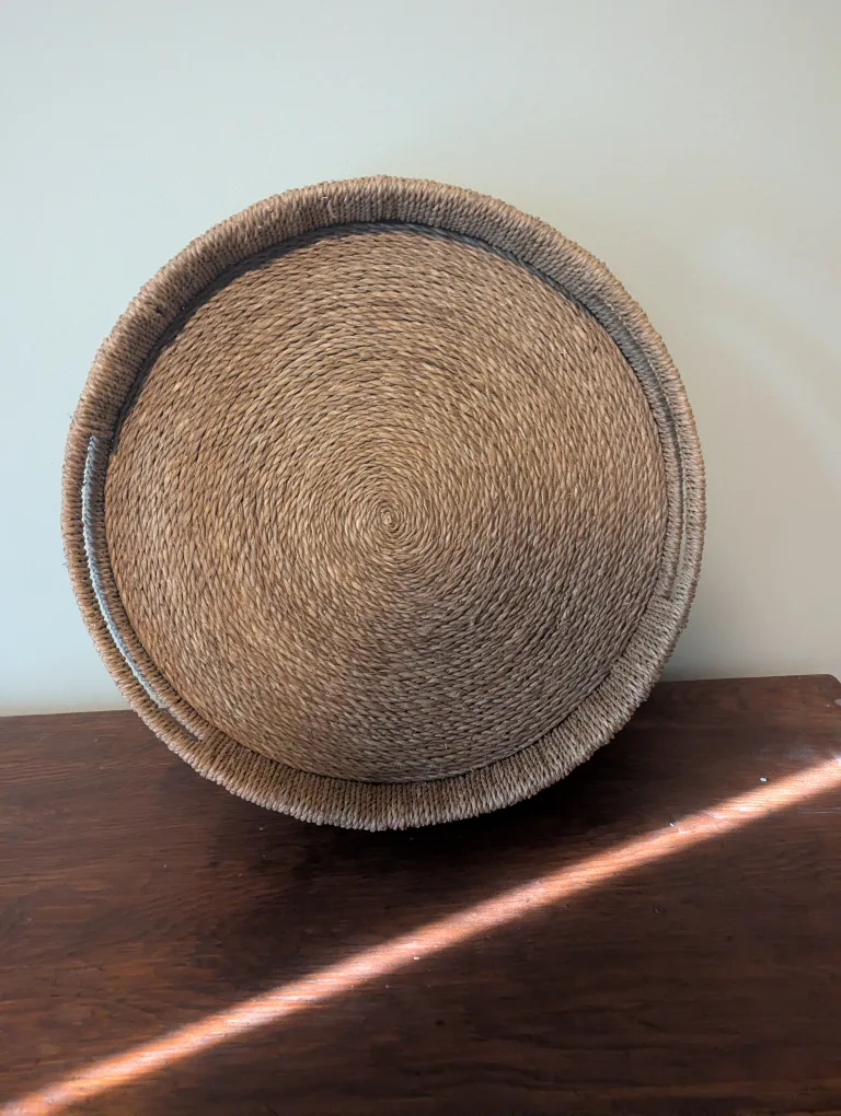 Woven Round Serving Tray thumbnail
