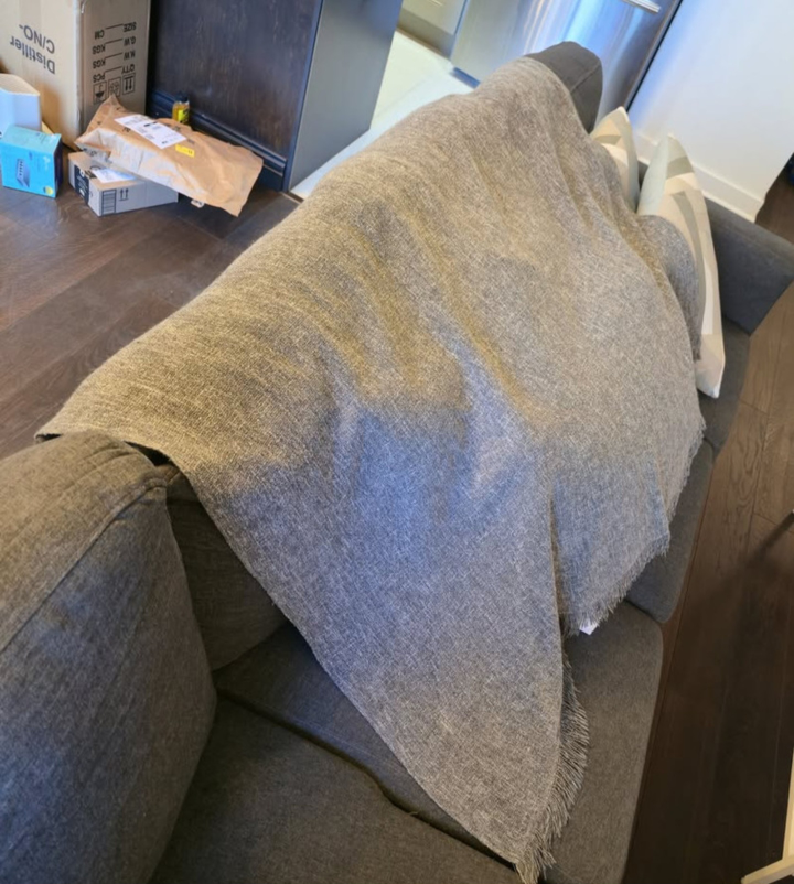 Soft Grey Throw Blanket – Modern Look - photo 3
