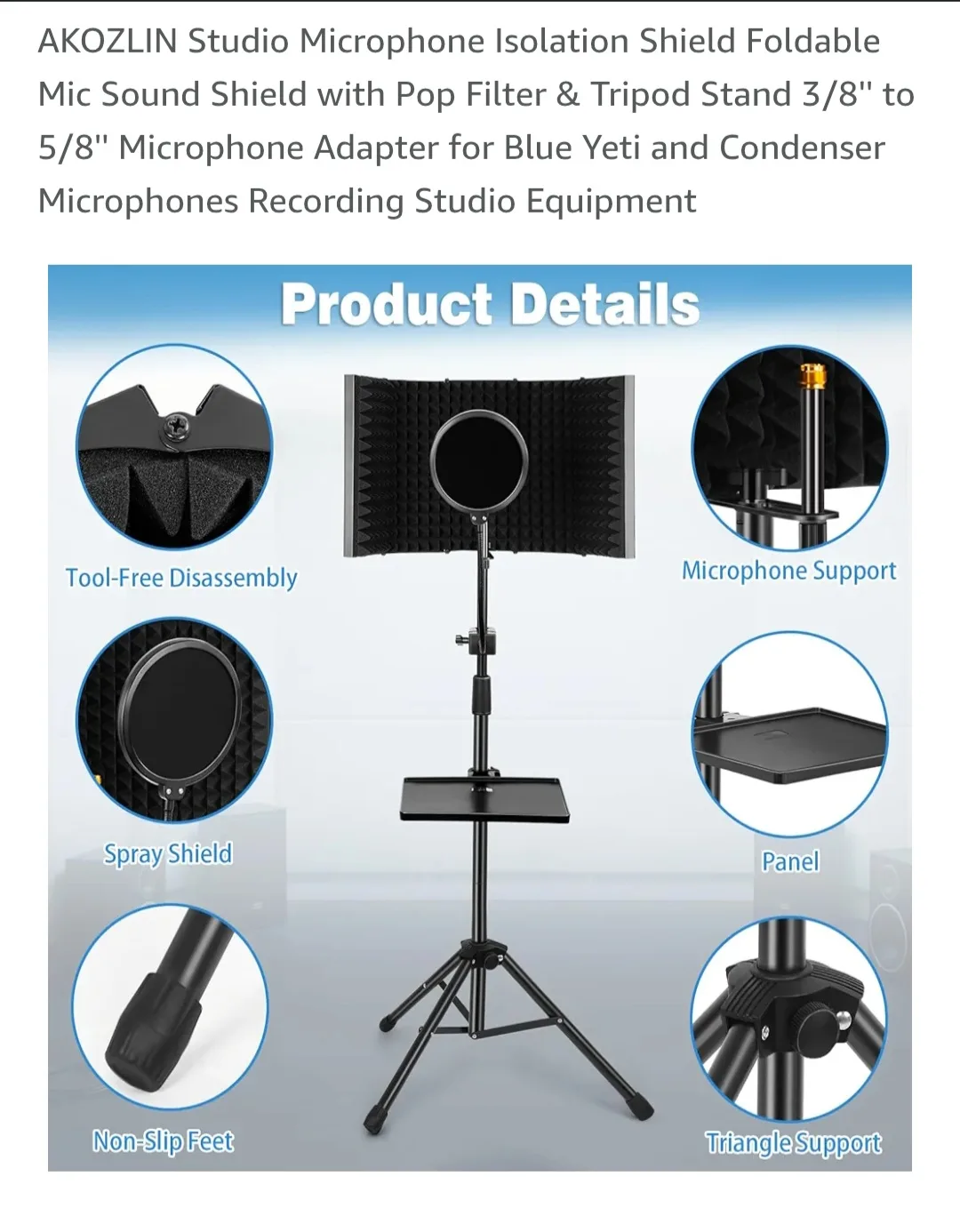 studio microphone shield*new* thumbnail