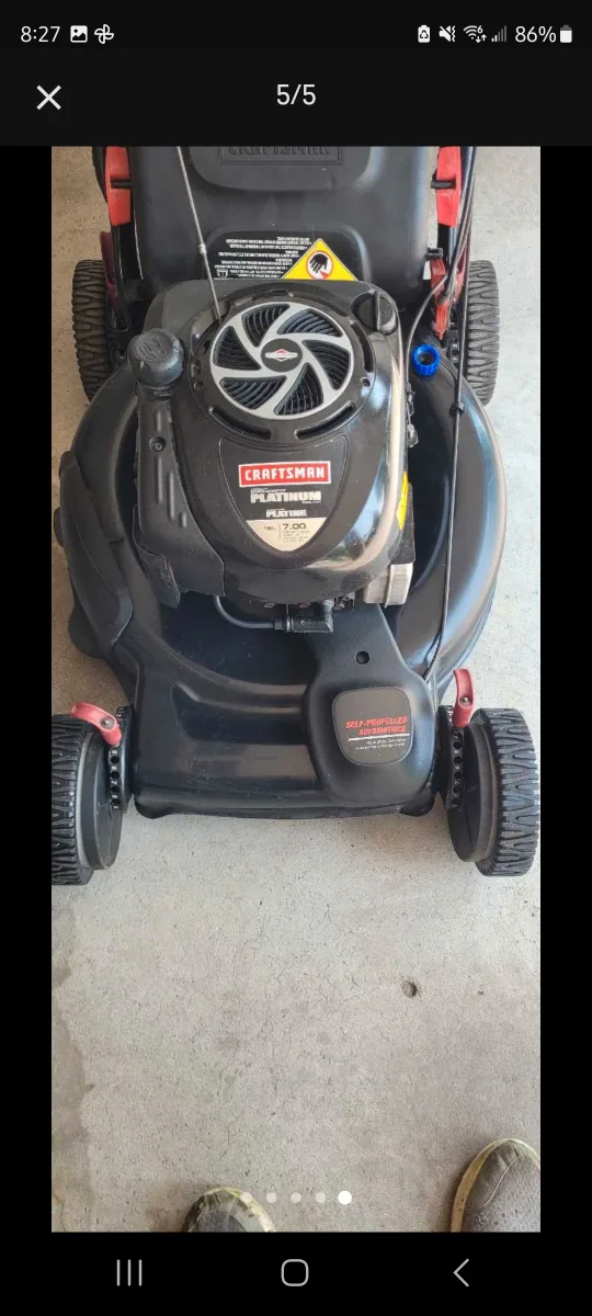 Craftsman Platinum 7.00 Self-Propelled Lawn Mower thumbnail