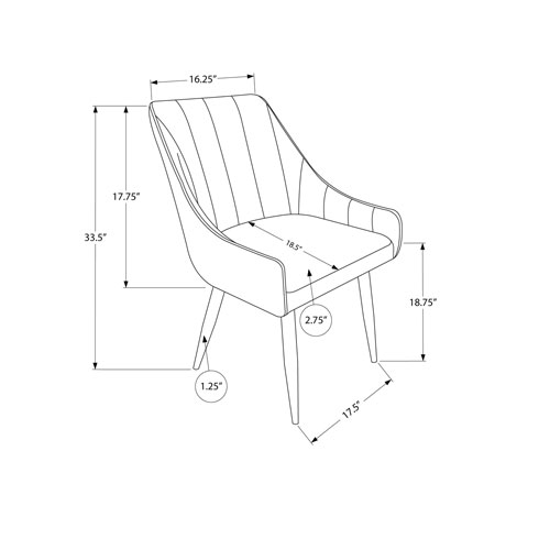 White Faux Leather Dining Chair - photo 4