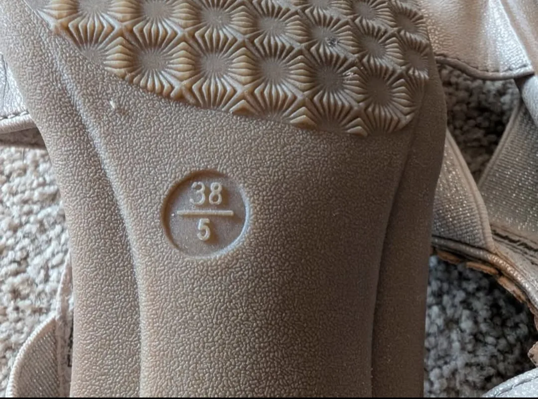 Sandals with Heels - Gold Glitter - Relife - size 5 image indicator(8)