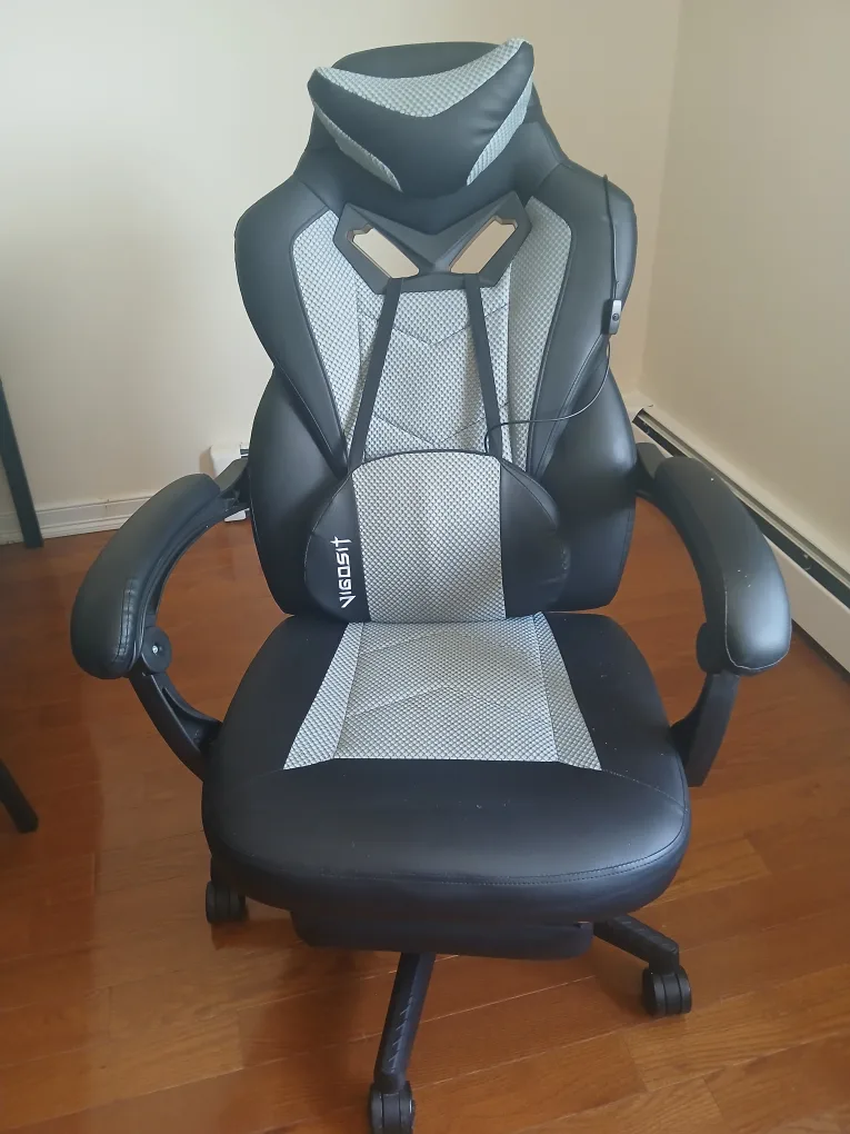 Vitesse Gaming Chair - Black and Gray thumbnail