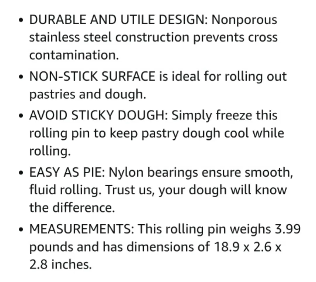 Stainless Steel Rolling Pin image indicator(5)