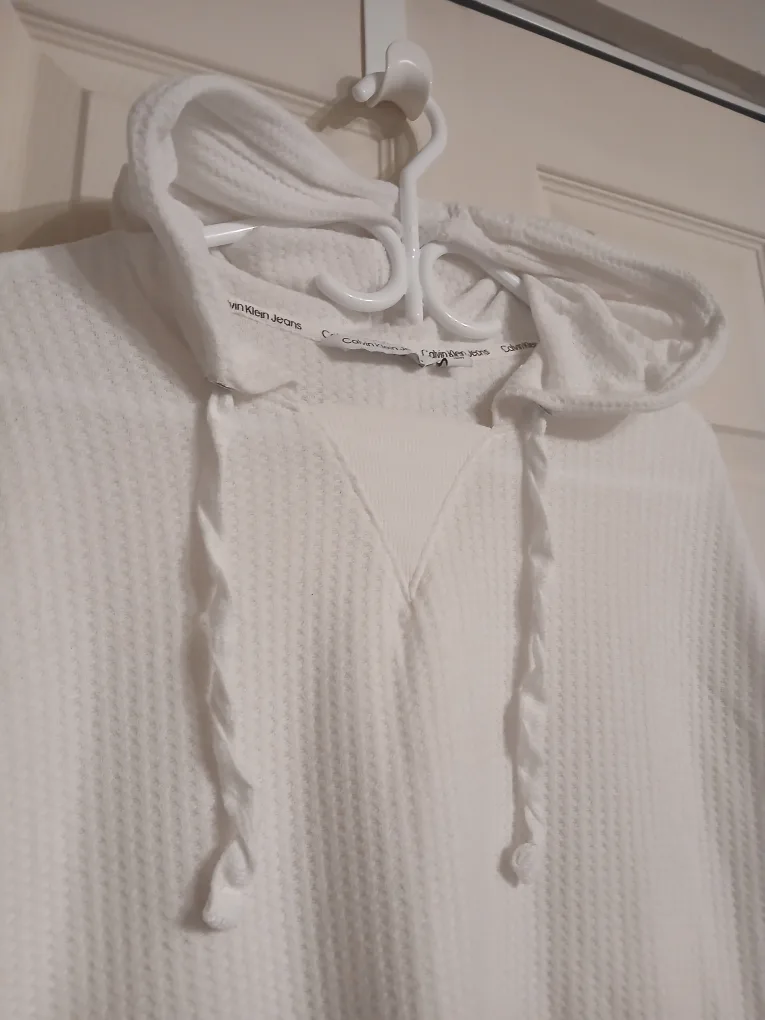 Calvin Klein white hoodie, size large (L) image indicator(4)